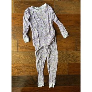 Little Sleepies Lavender Bunnies two-piece pajamas (GUC; 4T)